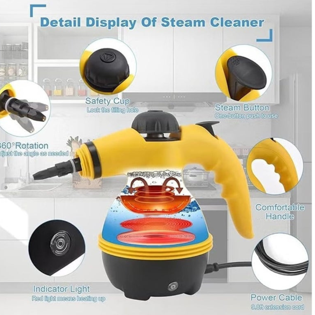 Denx High Pressure Steam Cleaner, Portable Handheld Steam Cleaner