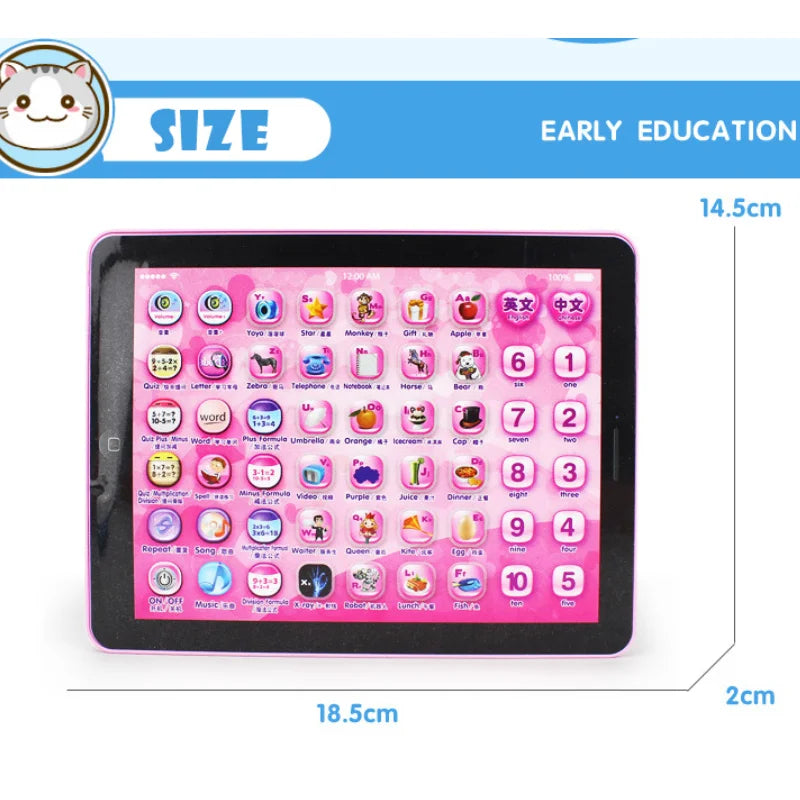 Kids Tablet Story English Learning Machine Toys Touch Song Music Game