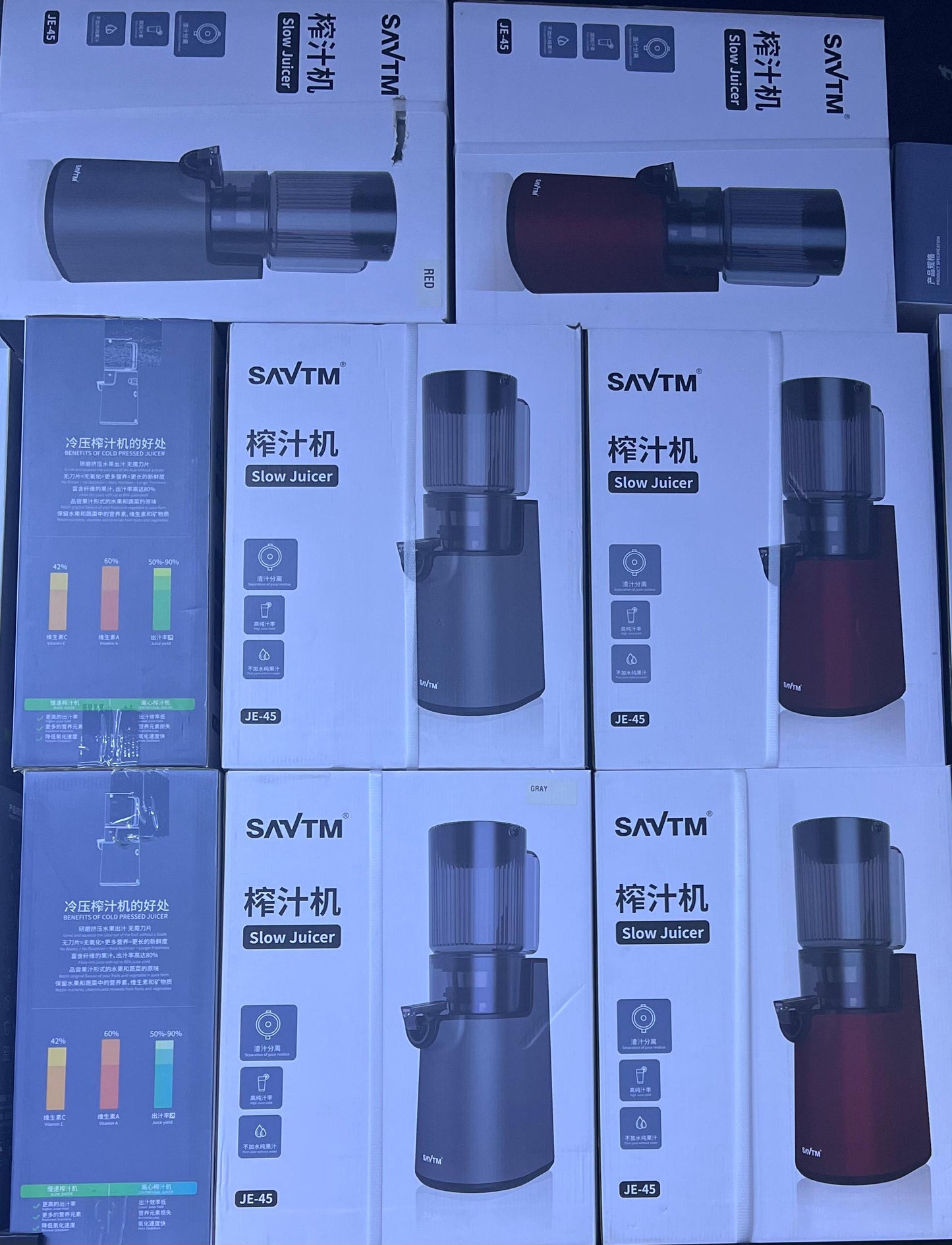 SAVTM JE-45 Slow Juicer – Cold Press Extractor with 1 year warranty