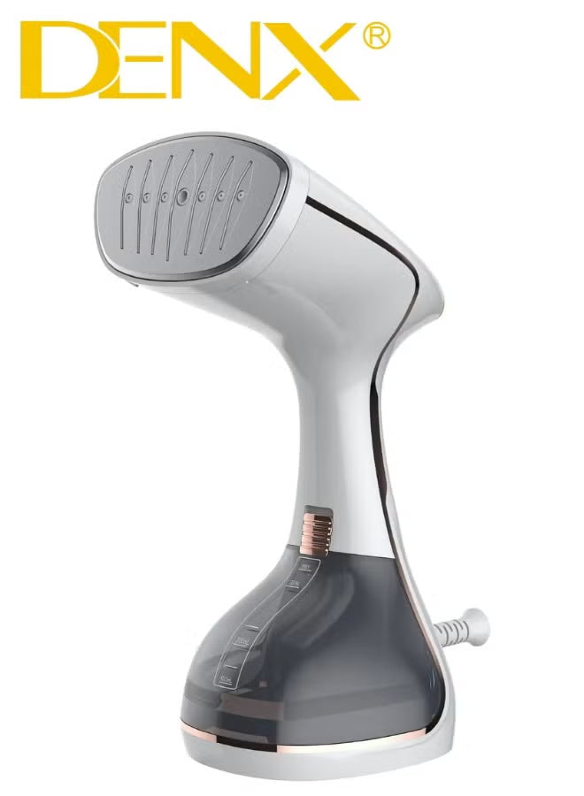 DENX Garment Steamer – Model DX3007 – Handheld Steam Iron with 3 Steam Levels, 320ml Water Tank, 1500–2000W Power,