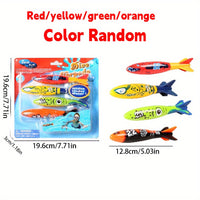 Diving, Swimming Pool Toys, Underwater Play Pool Party, Dive Torpedo Bandits Pool Toys, Underwater Throwing Diving Stick, Diving sharks, Water Games Training Gift for Boys and Girls