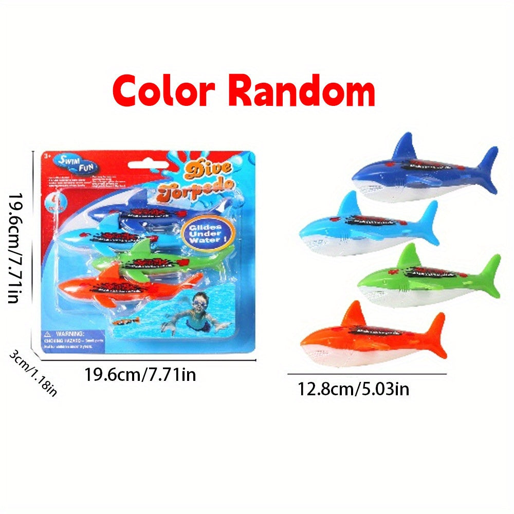 Diving, Swimming Pool Toys, Underwater Play Pool Party, Dive Torpedo Bandits Pool Toys, Underwater Throwing Diving Stick, Diving sharks, Water Games Training Gift for Boys and Girls