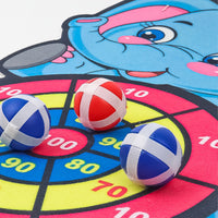 Children's Elephant Sticky Ball Dart Board Cartoon Pattern Ball Toys Parent