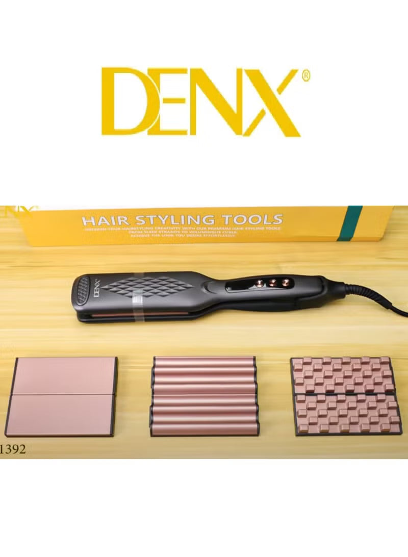 4in1 Hair Styling Tool with Four Interchangeable Ceramic Plates Adjustable