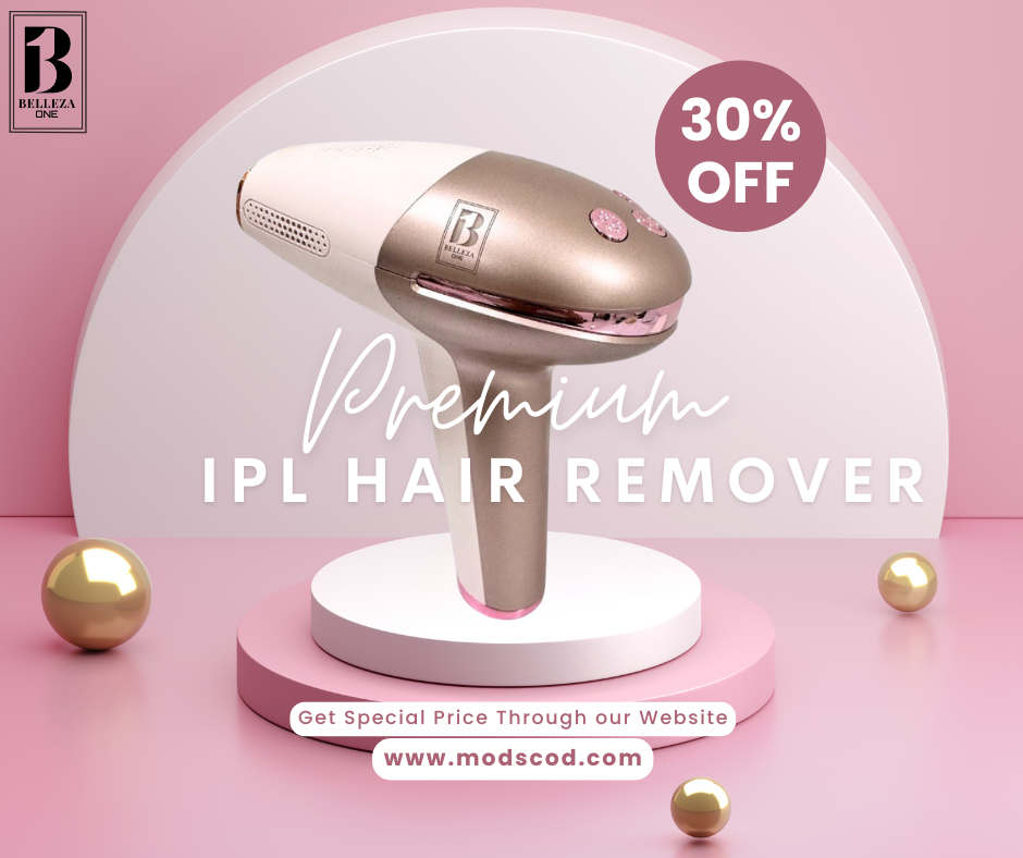 IPL Hair Removal, Ice Cool, Painless, 9 Energy Levels, 3 Modes
