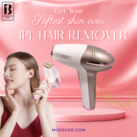IPL Hair Removal, Ice Cool, Painless, 9 Energy Levels, 3 Modes