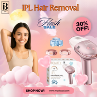 IPL Hair Removal, Ice Cool, Painless, 9 Energy Levels, 3 Modes