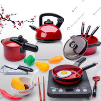 Kitchen Toys Set For Kids Girl Cooking Baby Cutting Fruit Cooking Kitchen Utensils
