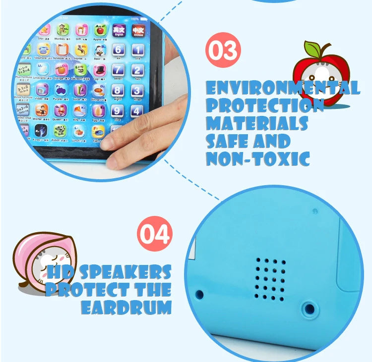 Kids Tablet Story English Learning Machine Toys Touch Song Music Game