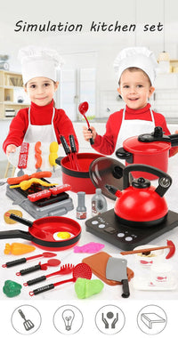 Kitchen Toys Set For Kids Girl Cooking Baby Cutting Fruit Cooking Kitchen Utensils