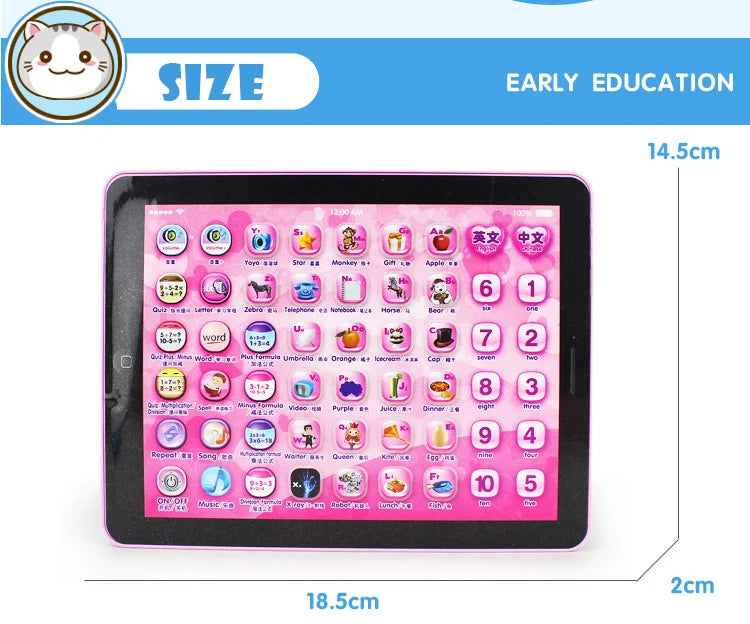 Kids Tablet Story English Learning Machine Toys Touch Song Music Game