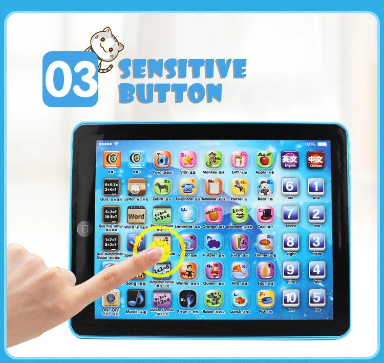 Kids Tablet Story English Learning Machine Toys Touch Song Music Game