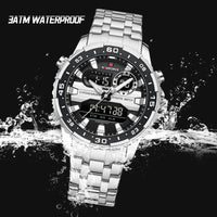 Men's Watches NAVIFORCE Original Trend Brand LCD Display Analog Digital Quartz Man Clock 30m Waterproof Luminous Male Wristwatch