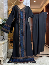 Women Elegant Dresses, Long Sleeve  Dashiki High-grade Comfort Fabric Abaya