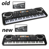 Kids Electronic Piano Keyboard Portable 61 Keys Organ with Microphone Education Toys Musical Instrument