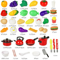 Kitchen Toys Set For Kids Girl Cooking Baby Cutting Fruit Cooking Kitchen Utensils