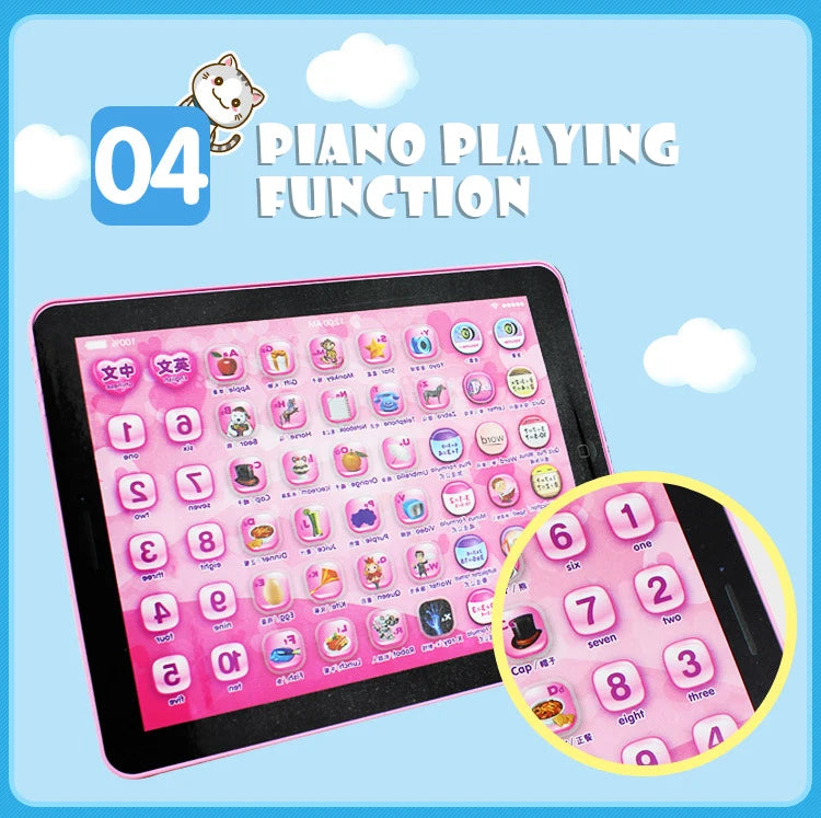 Kids Tablet Story English Learning Machine Toys Touch Song Music Game