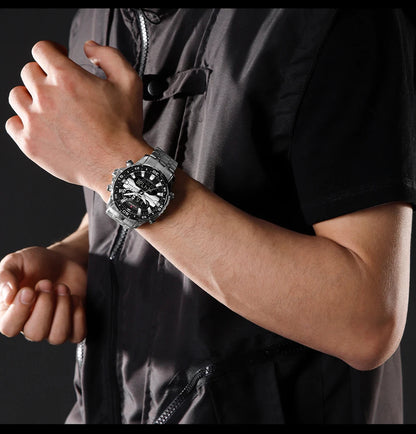 Men's Watches NAVIFORCE Original Trend Brand LCD Display Analog Digital Quartz Man Clock 30m Waterproof Luminous Male Wristwatch