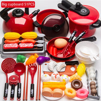 Kitchen Toys Set For Kids Girl Cooking Baby Cutting Fruit Cooking Kitchen Utensils