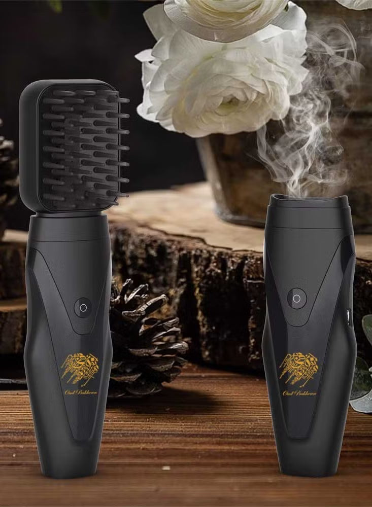 Hair Incense Burner with Soft Comb USB Rechargeable Incense Holder