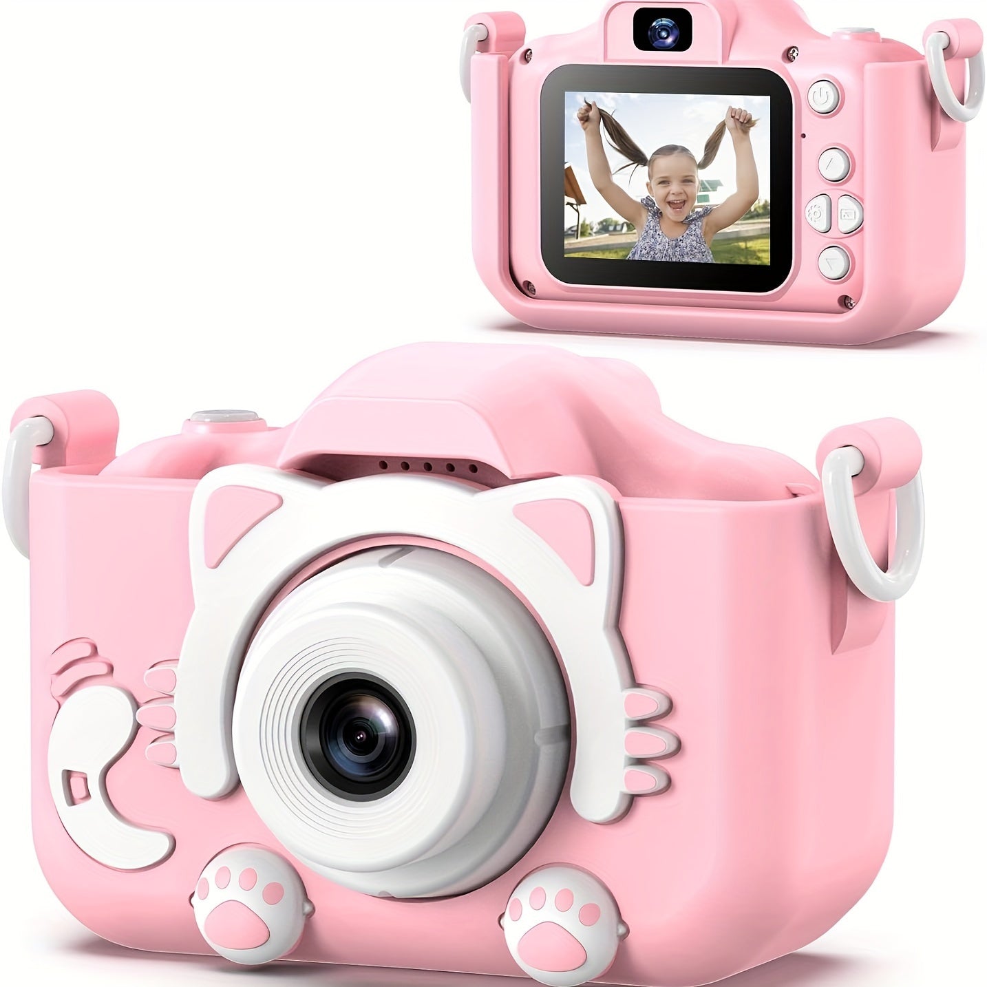 Camera Toys Digital Video Camcorder Camera With Cartoon Soft Silicone Cover