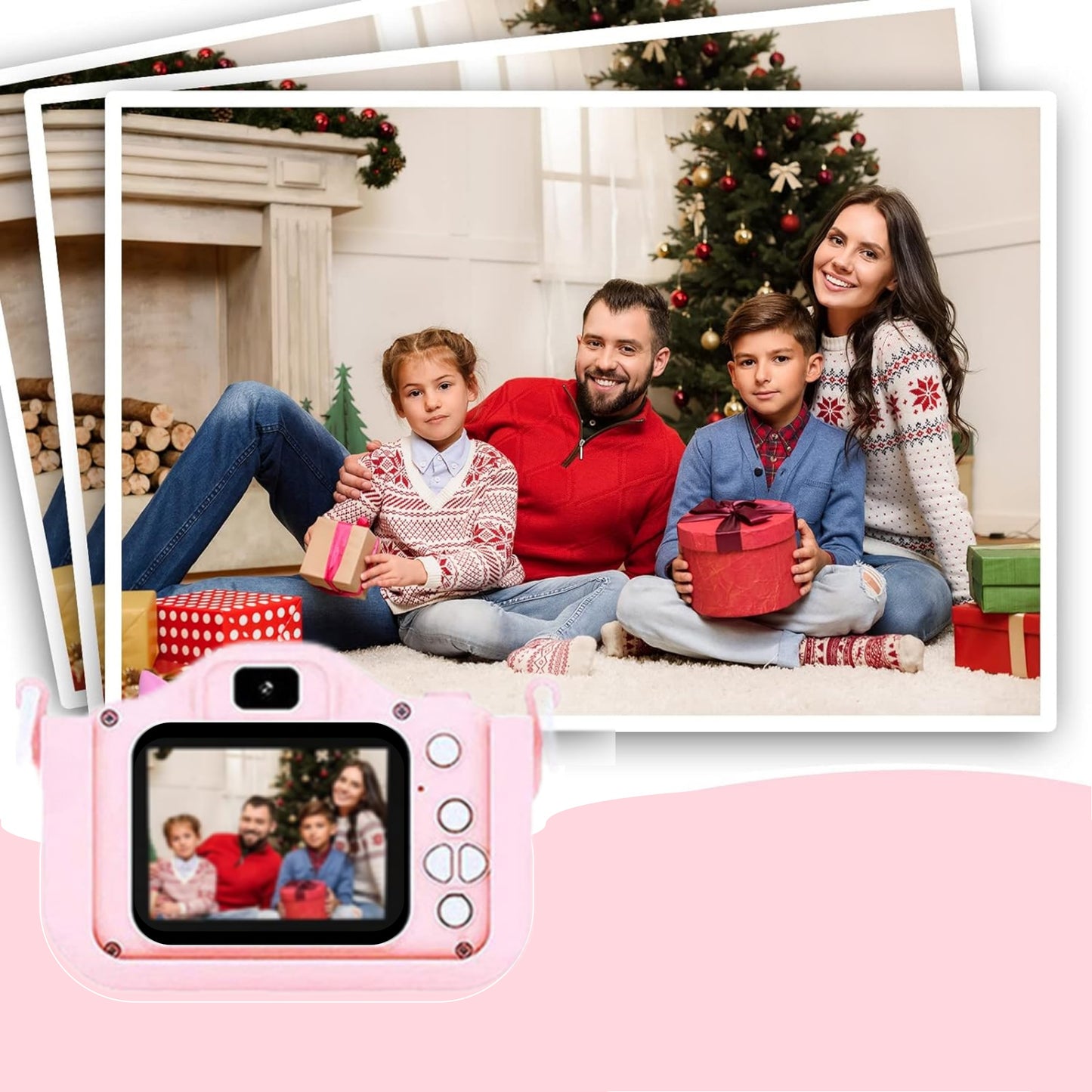 Camera Toys Digital Video Camcorder Camera With Cartoon Soft Silicone Cover